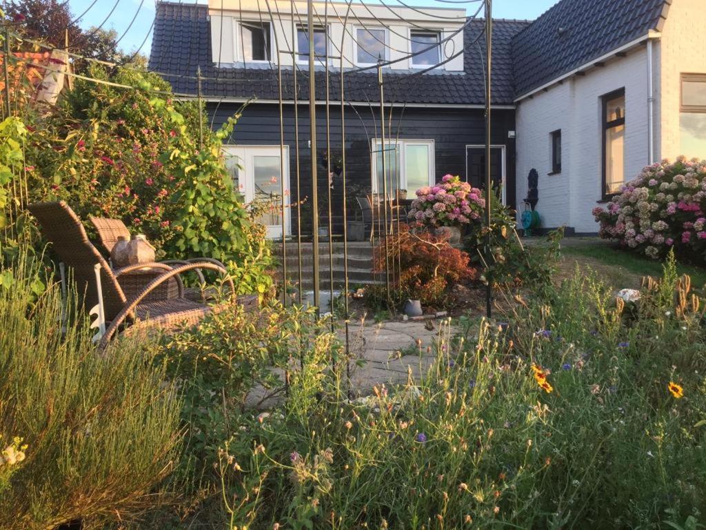 T Huuske Tuinappartement Met Fantastisch Uitzicht, Nabij Zee 宗讷迈勒 外观 照片